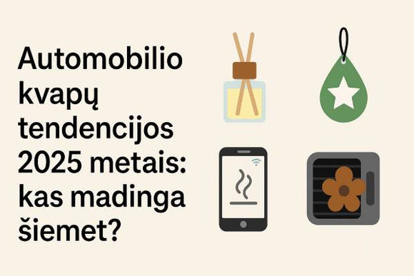 Automobilio kvapų tendencijos 2025 metais